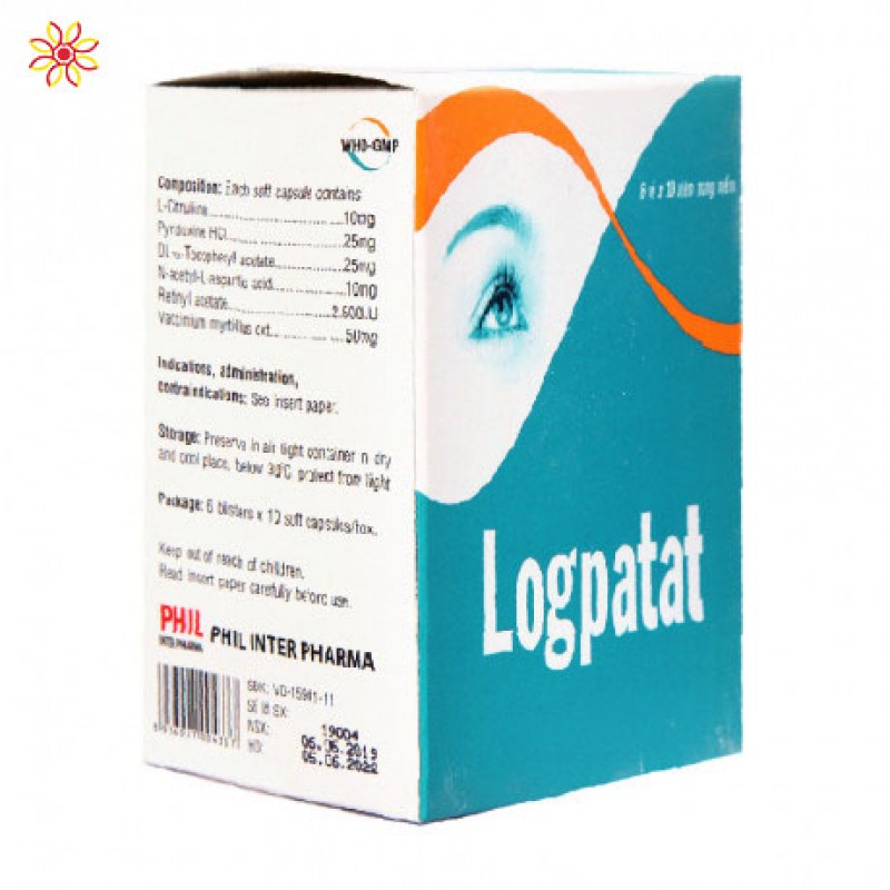 Viên uống bổ mắt Logpatat Phil Inter Pharma (Chính hãng mới nhất 2025)